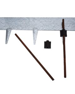 Everedge verankeringspen + clip Ø1 cm x 30 cm (10 st)